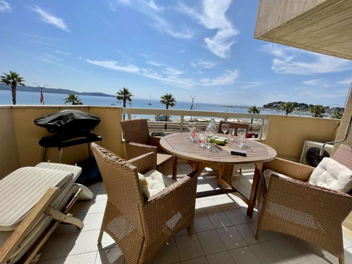 Superbe Apt 2P Front De Mer Pour 4 Pers Avec Terrasse - Cavalaire-Sur-Mer - Fr-1-226B-162 Ngoại thất bức ảnh